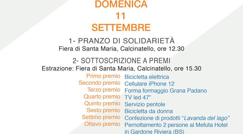 C'è una tavola più grande - iniziativa solidale in favore dell'UCP-DOm di Raphael